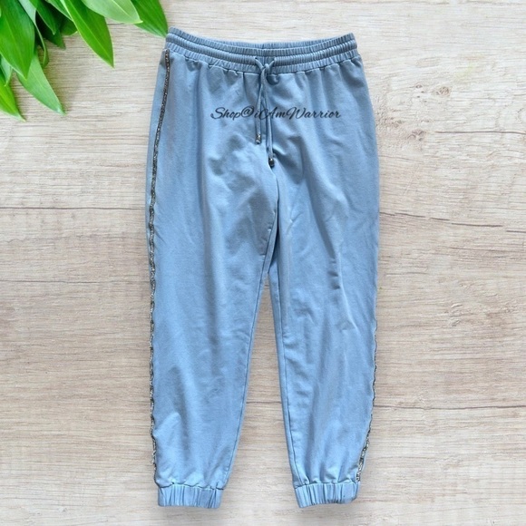 Boston Proper blue 2PC embellished top + jogger lounge set *shop@iamwarrior - Picture 11 of 15